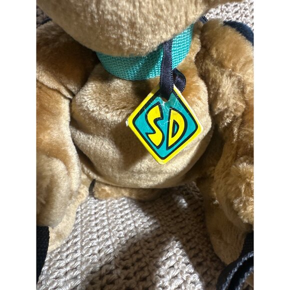 Vtg Scooby Doo Plush Backpack w/ Adjustable Straps & Zippered Mini Storage Bag - Picture 6 of 7